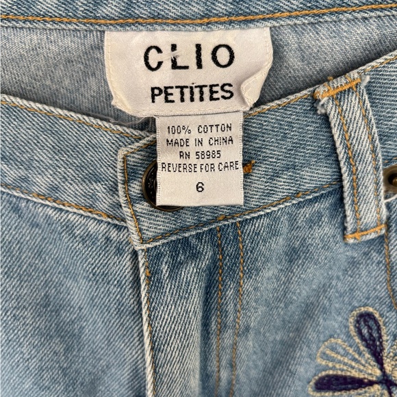 Vintage Cilo Flower Embroidered Ankle Jeans size 6 women Y2K - Picture 5 of 5